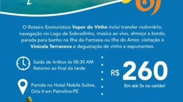 Tour Vapor do Vinho - Vinicola Miolo + Barco 